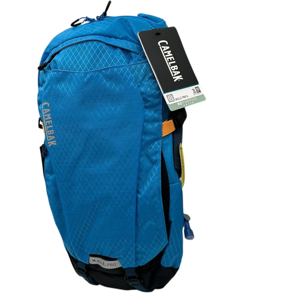 CAMELBAK M.U.L.E Pro 14L Bike Hydration Backpack 100 oz, Ibiza Blue/Orange TQDH