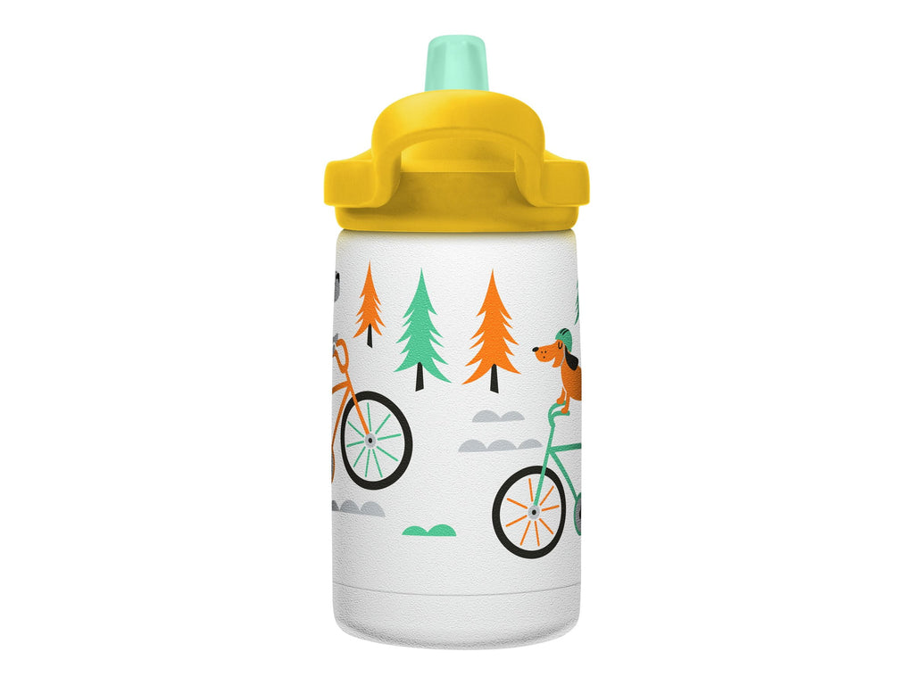 CamelBak Eddy+ Kids - Water bottle - Size 4.25 in x 2.91 in - Height 6.5 in - 12 fl.oz - biking dogs CSF4
