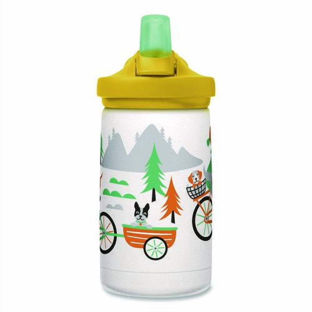 CamelBak Eddy+ Kids - Water bottle - Size 4.25 in x 2.91 in - Height 6.5 in - 12 fl.oz - biking dogs CSF4