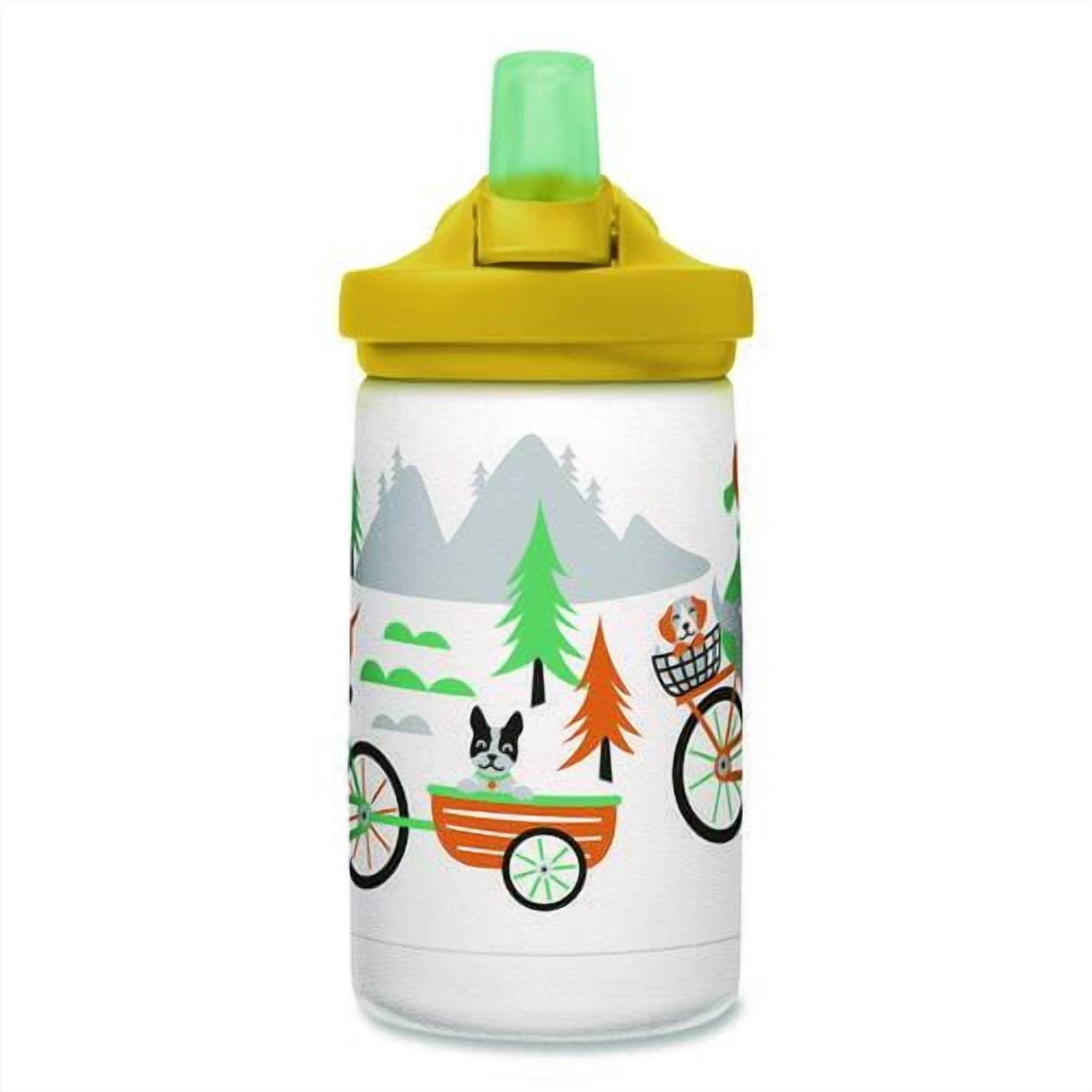 CamelBak Eddy+ Kids - Water bottle - Size 4.25 in x 2.91 in - Height 6.5 in - 12 fl.oz - biking dogs CSF4