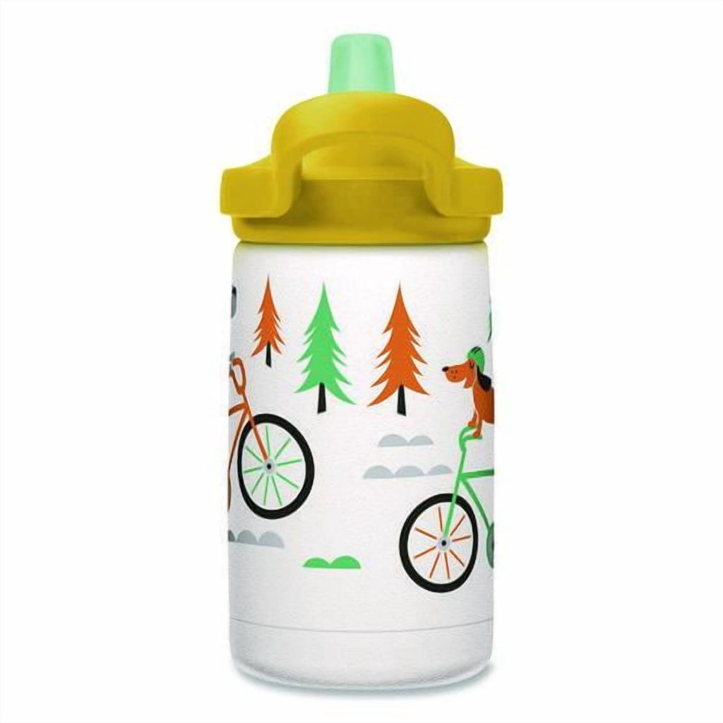 CamelBak Eddy+ Kids - Water bottle - Size 4.25 in x 2.91 in - Height 6.5 in - 12 fl.oz - biking dogs CSF4