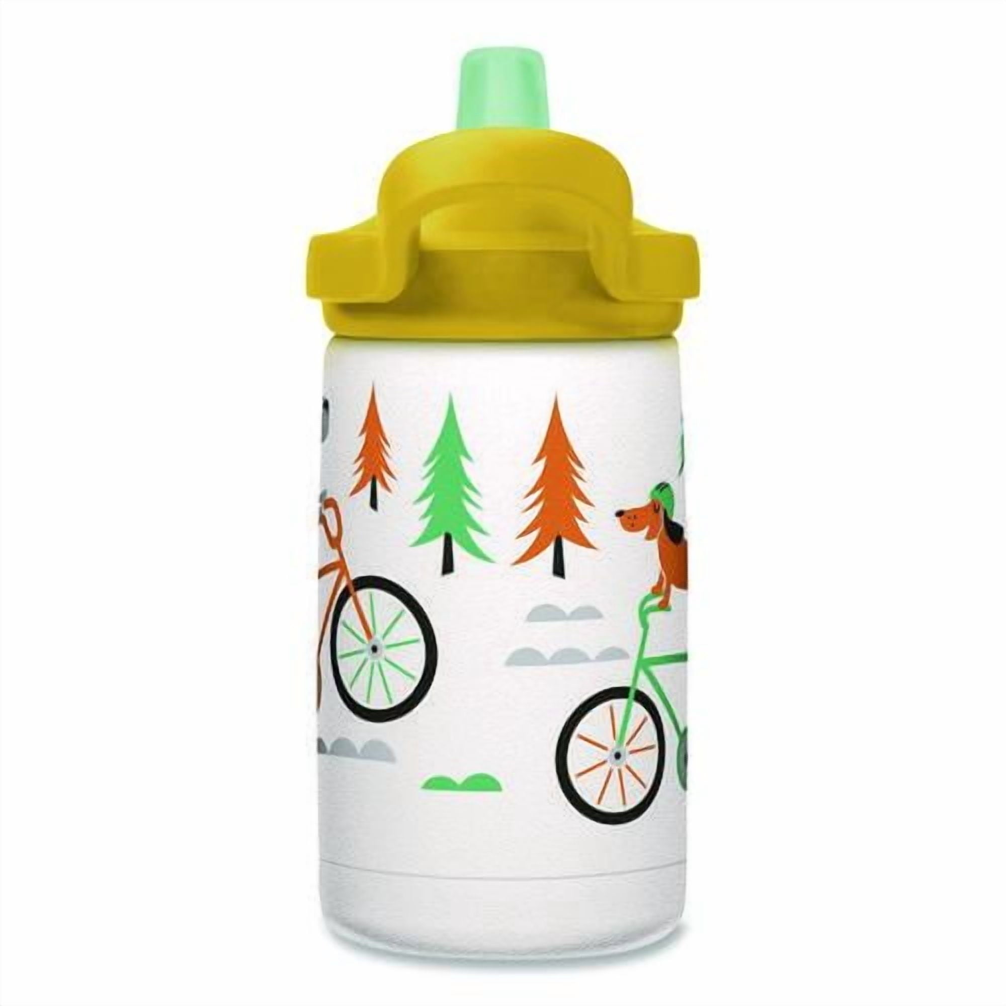 CamelBak Eddy+ Kids - Water bottle - Size 4.25 in x 2.91 in - Height 6.5 in - 12 fl.oz - biking dogs CSF4
