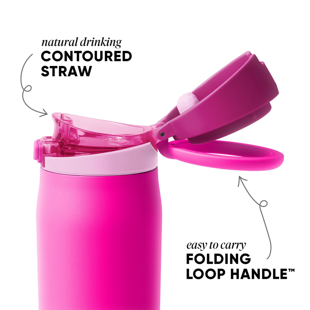 Simple Modern 24oz Mesa Loop Water Bottle with Covered Spout | Pink Champagne 8EAW