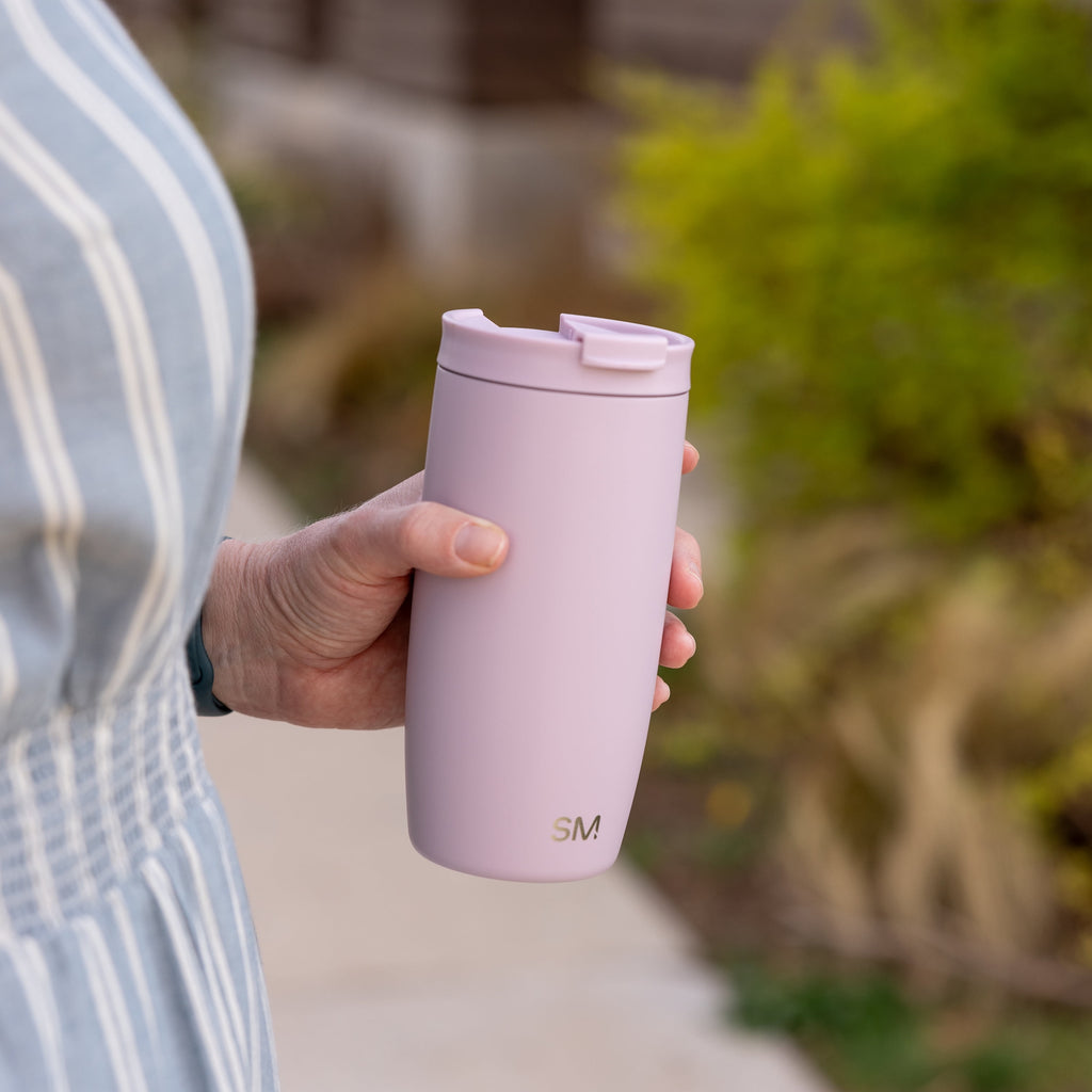 Simple Modern 16 fl oz Insulated Stainless Steel Voyager Coffee Tumbler with Insulated Flip Lid AUH0