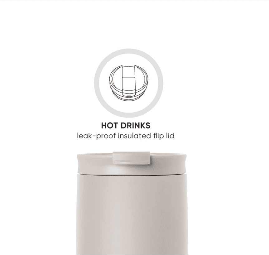 Simple Modern 16 fl oz Insulated Stainless Steel Voyager Coffee Tumbler with Insulated Flip Lid AUH0