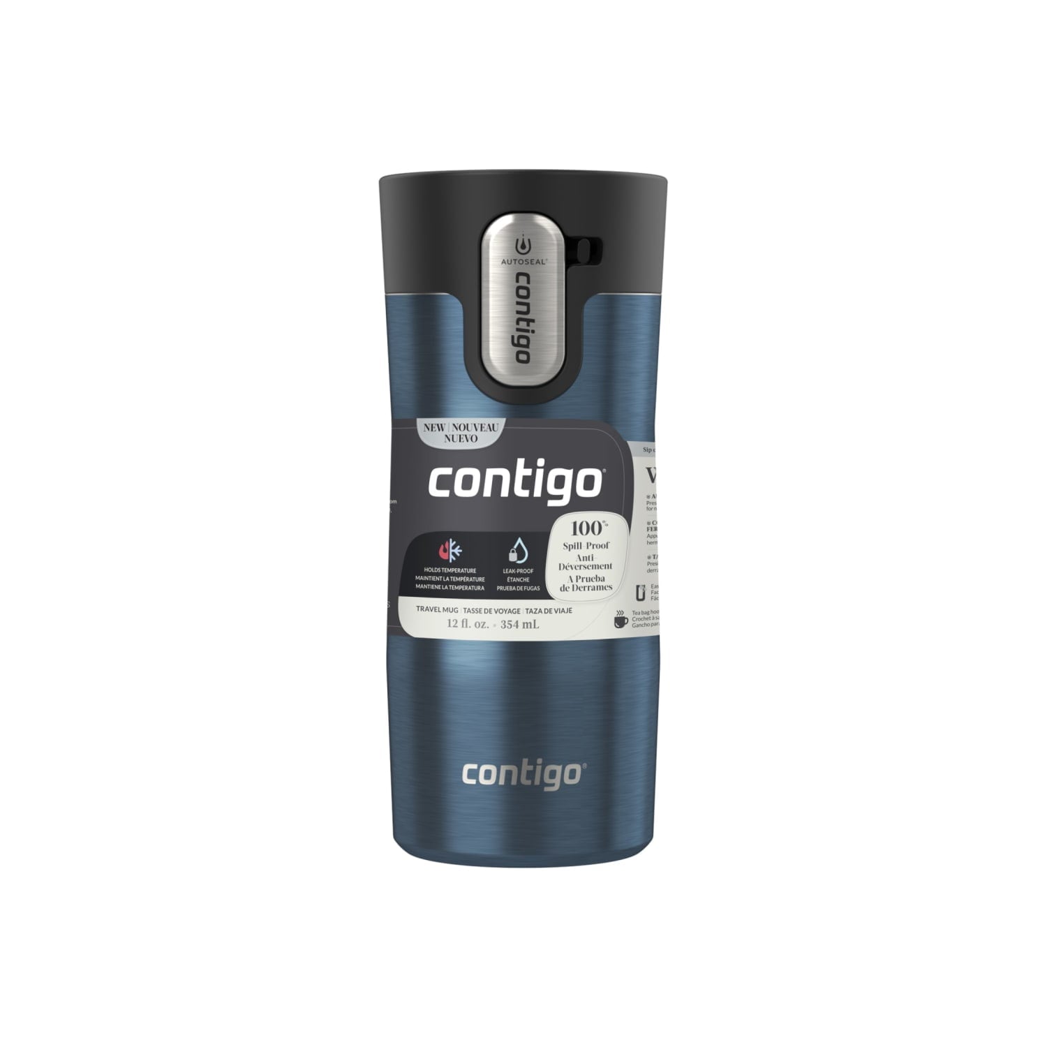 Contigo 12 oz. West Loop 3.0 Insulated Stainless Steel Travel Mug - Blueberry VI3R