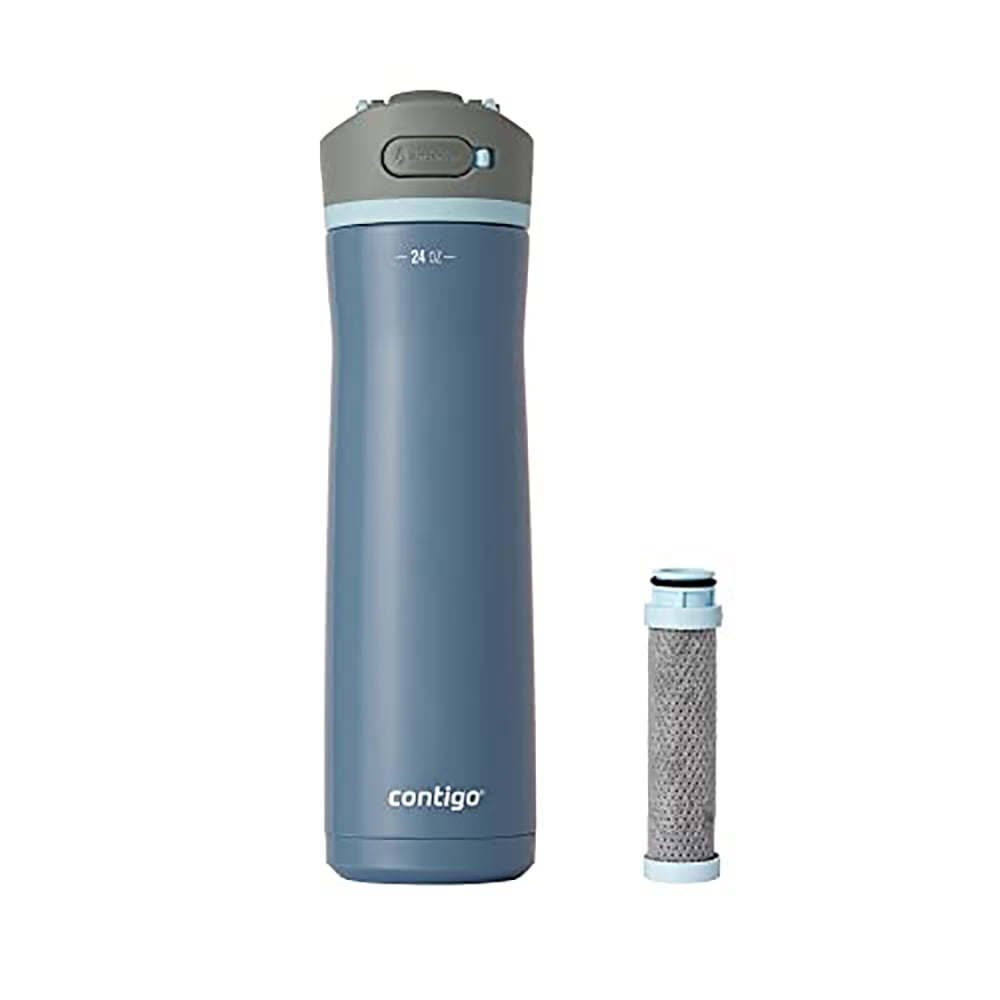 Contigo 24 oz. Wells Chill Stainless Steel Filter Bottle w/ Filters - Dark Ice DDXM