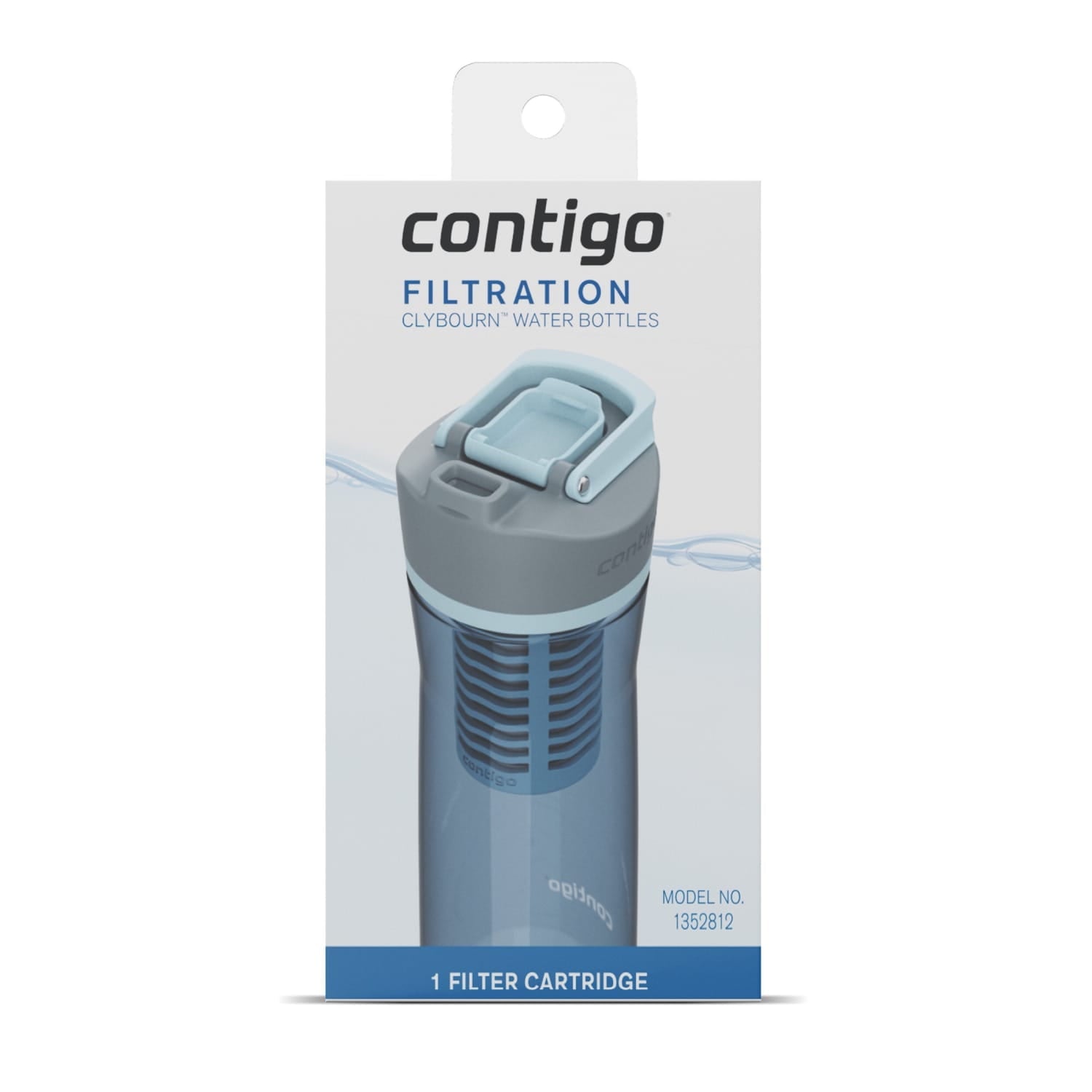 Contigo Clybourn FreeFlow Filter Water Bottle Replacement Filter, 1 Count 9G8C