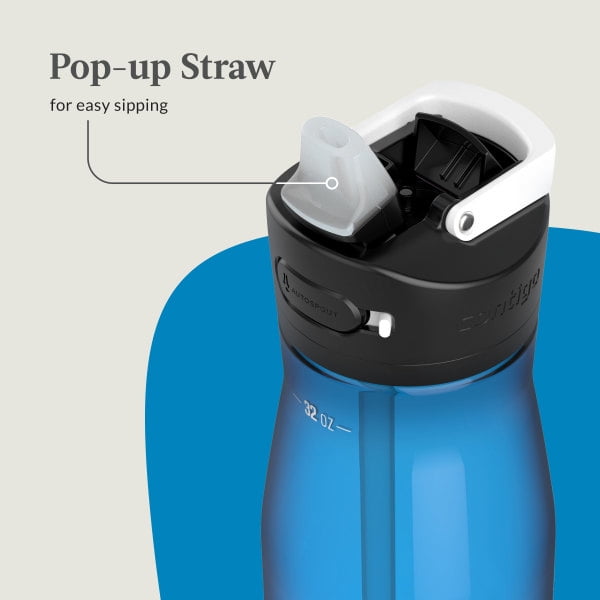 Contigo Ashland 2.0 32 oz Licorice BPA Free Water Bottle 4VLG