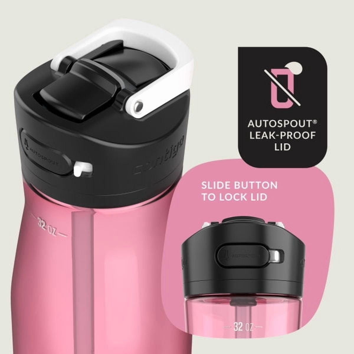 Contigo Ashland 2.0 32 oz Licorice BPA Free Water Bottle 4VLG