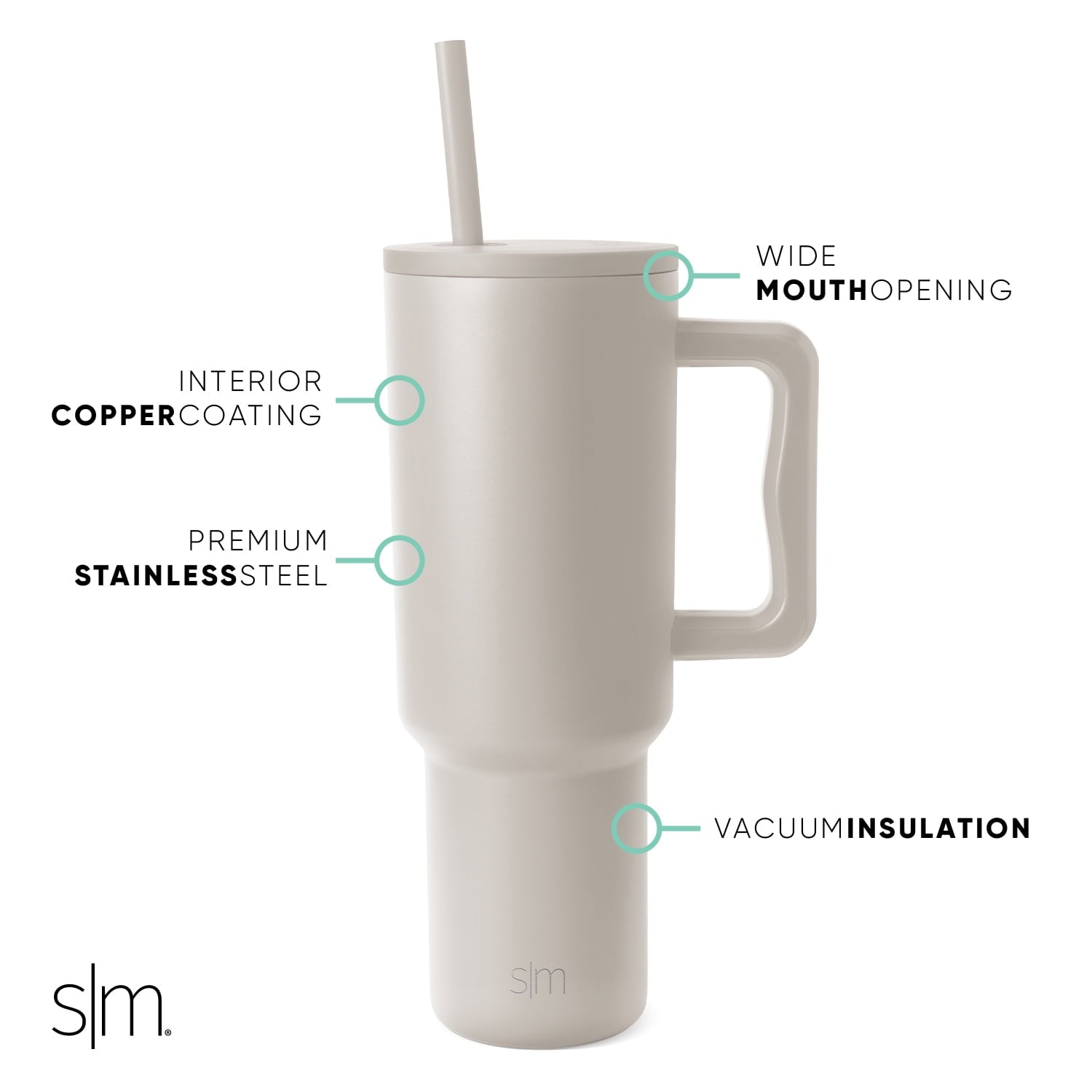 Simple Modern 40 fl oz Insulated Stainless Steel Trek Tumbler with Straw Lid | 80s Mix 03X4