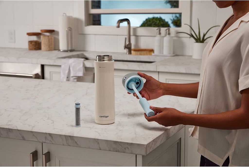 Contigo 24 oz. Wells Chill Stainless Steel Filter Water Bottle - Salt XFDZ