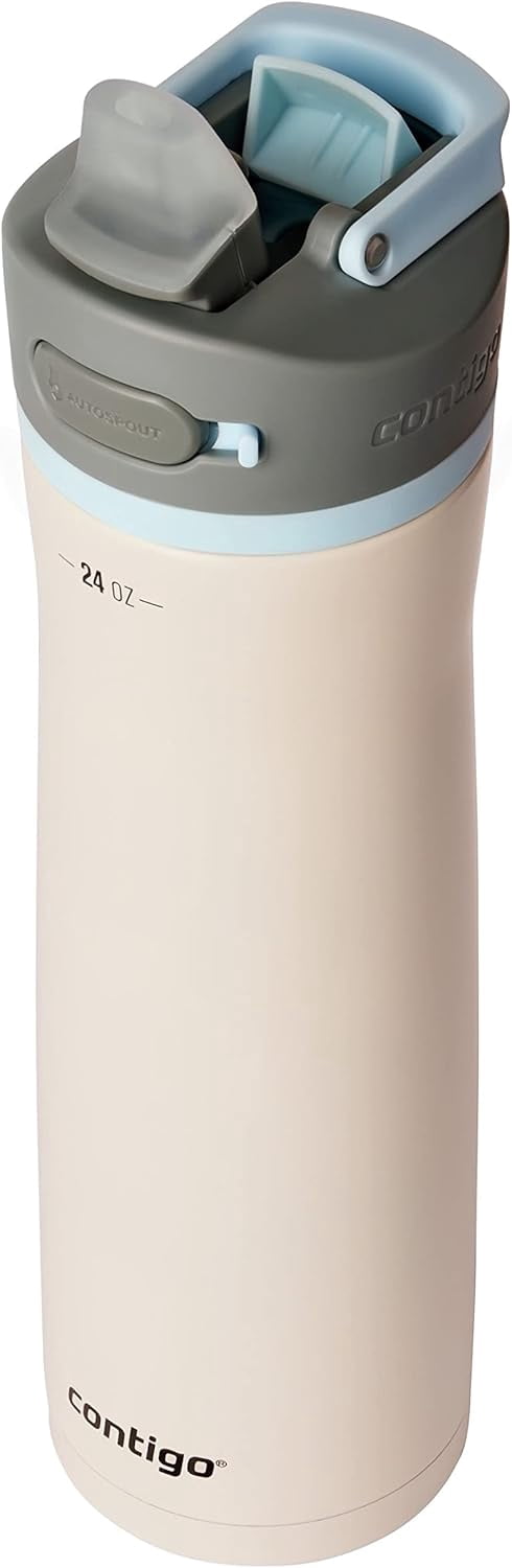 Contigo 24 oz. Wells Chill Stainless Steel Filter Water Bottle - Salt XFDZ