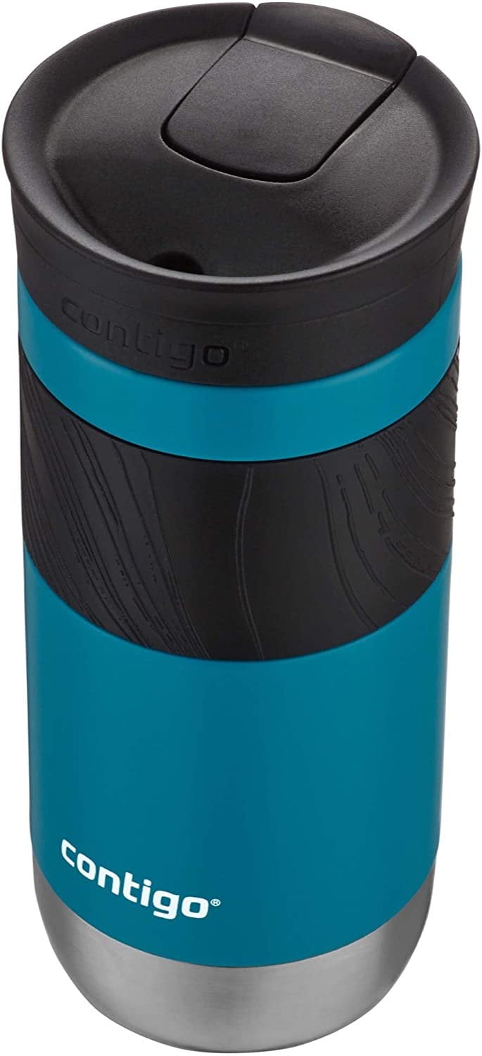 Contigo Byron 2.0 Stainless Steel Travel Mug with SNAPSEAL Lid and Grip, 20 oz, Sake &amp; Blue Corn, 2-Pack JN3L