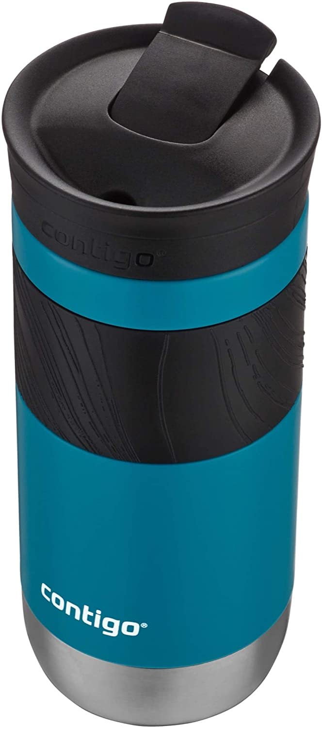 Contigo Byron 2.0 Stainless Steel Travel Mug with SNAPSEAL Lid and Grip, 20 oz, Sake &amp; Blue Corn, 2-Pack JN3L