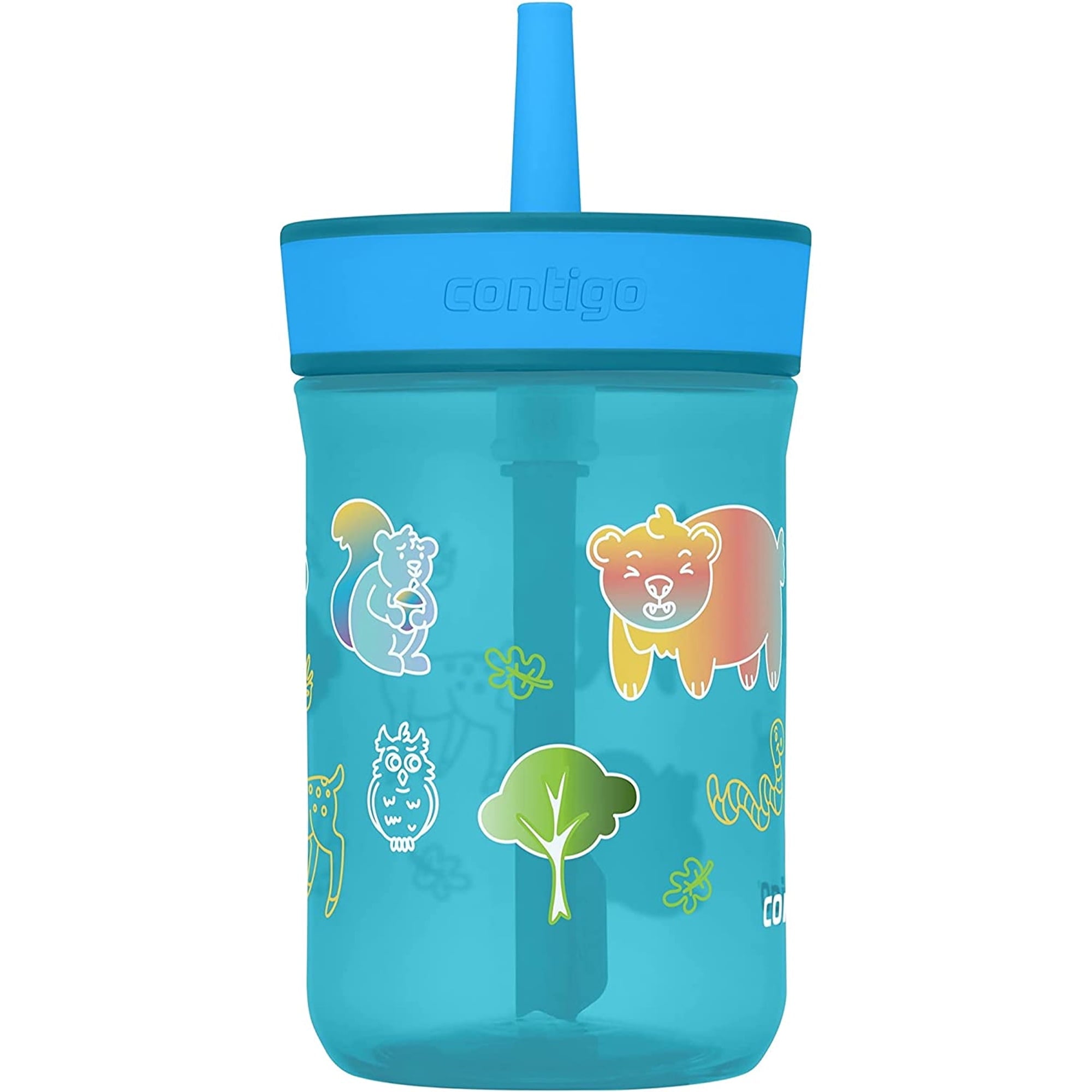 Contigo Kid's 14 oz. Leighton Tumbler with Straw - Juniper/Blue Forest REQK