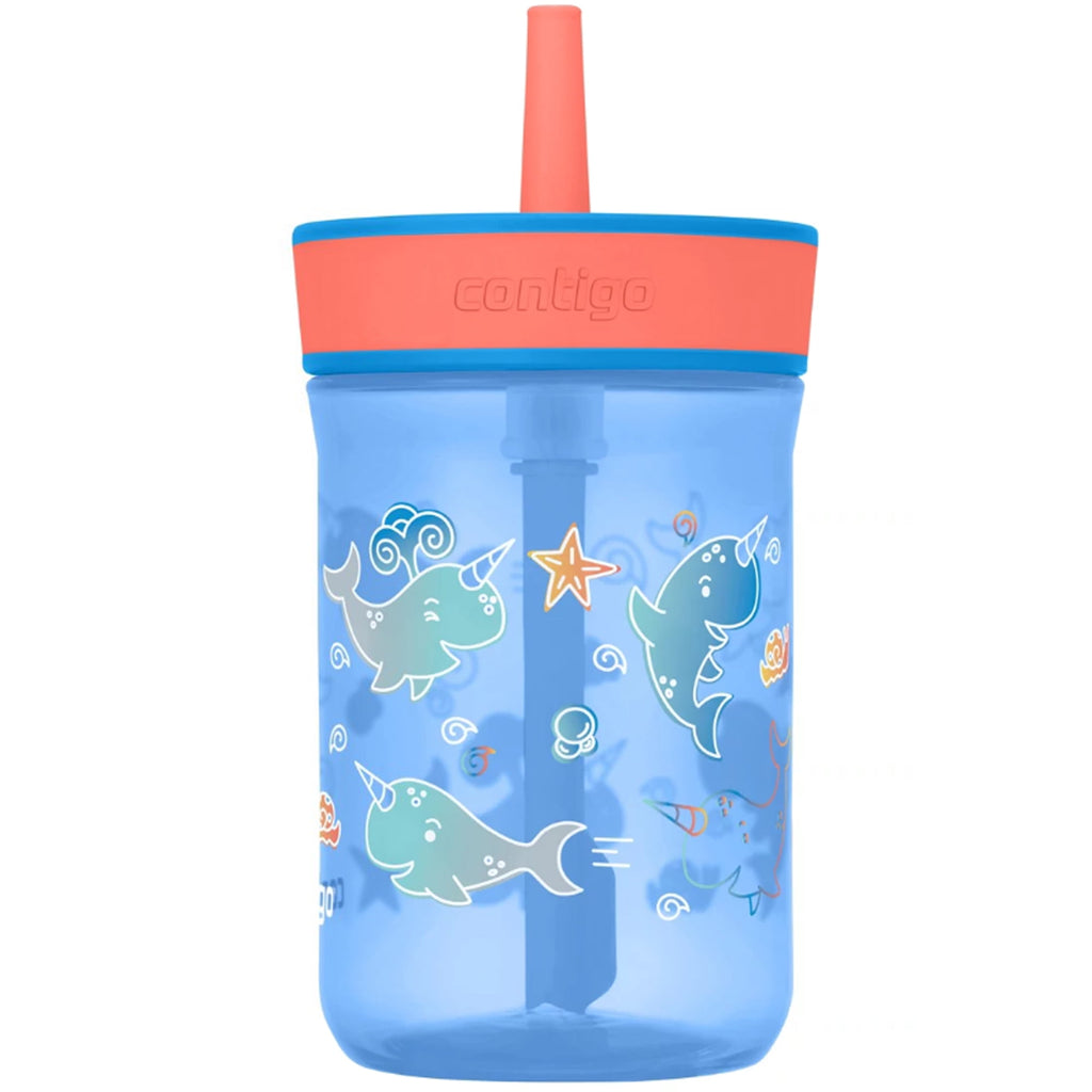 Contigo Kid's 14 oz. Leighton Tumbler with Straw - Juniper/Blue Forest REQK