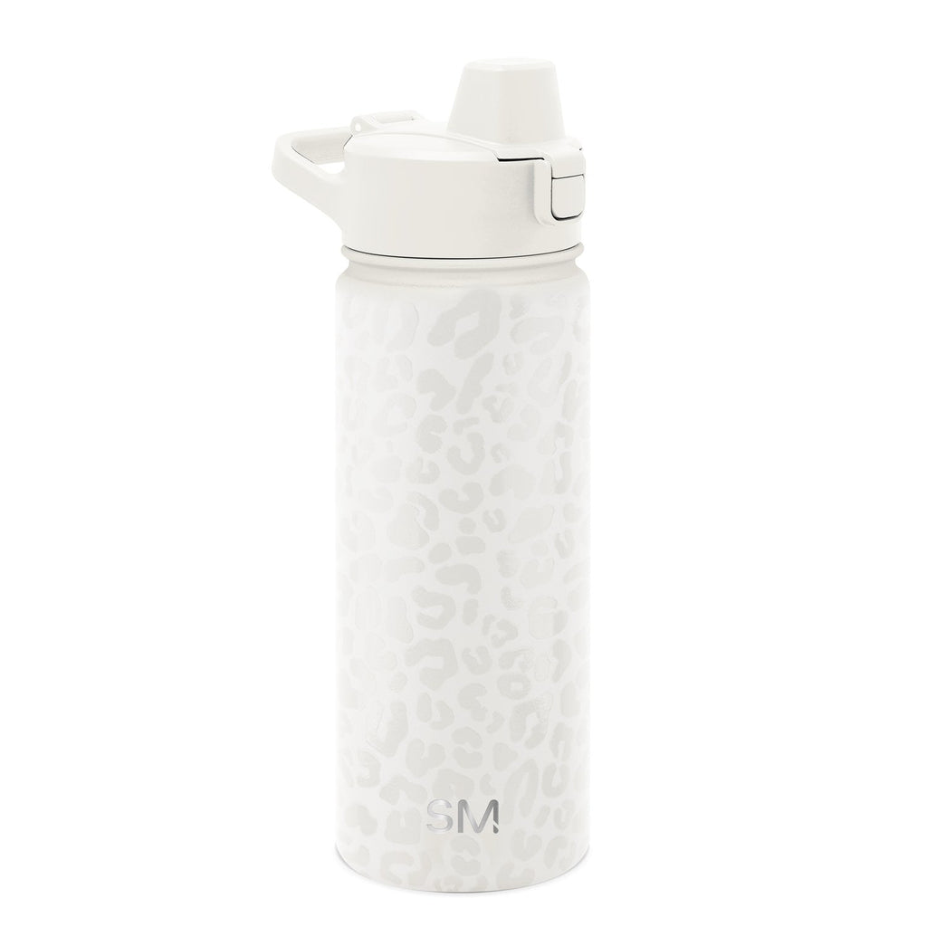 Simple Modern 18 fl oz Insulated Stainless Steel Summit Water Bottle with Covered Silicone Straw Lid | Sweet Taffy 90Q5