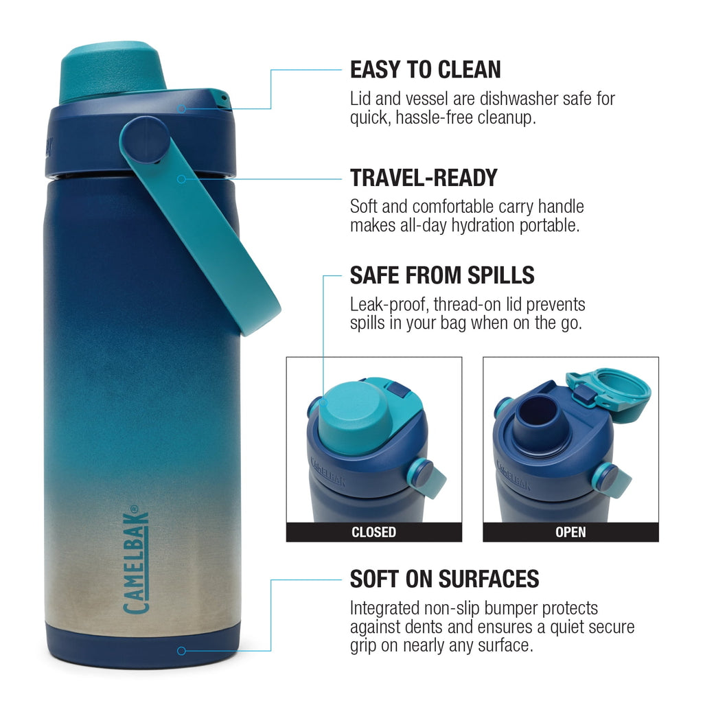Camelbak Thrive Chug 16oz Stainless Bottle, Blue Haze RFRL