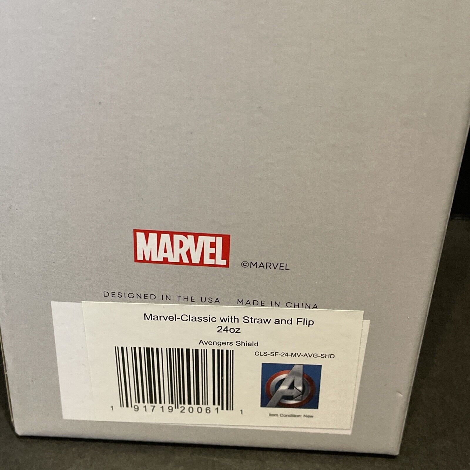 Simple Modern Insulated Avengers Shield 24oz  Tumbler W/Flip Lid and Straw Lid D6RX