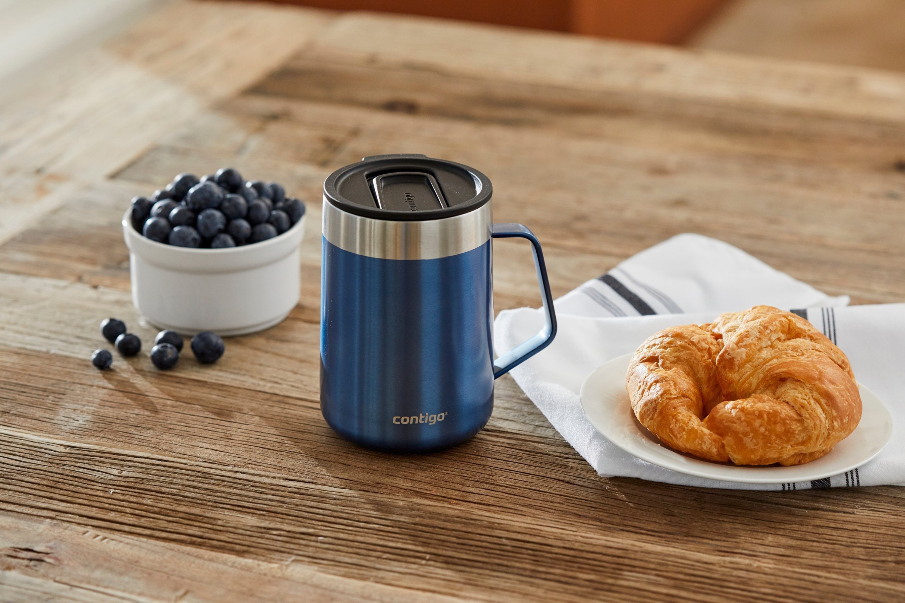 Contigo 14 oz. Streeterville Stainless Steel Mug - Blue Corn T9AT