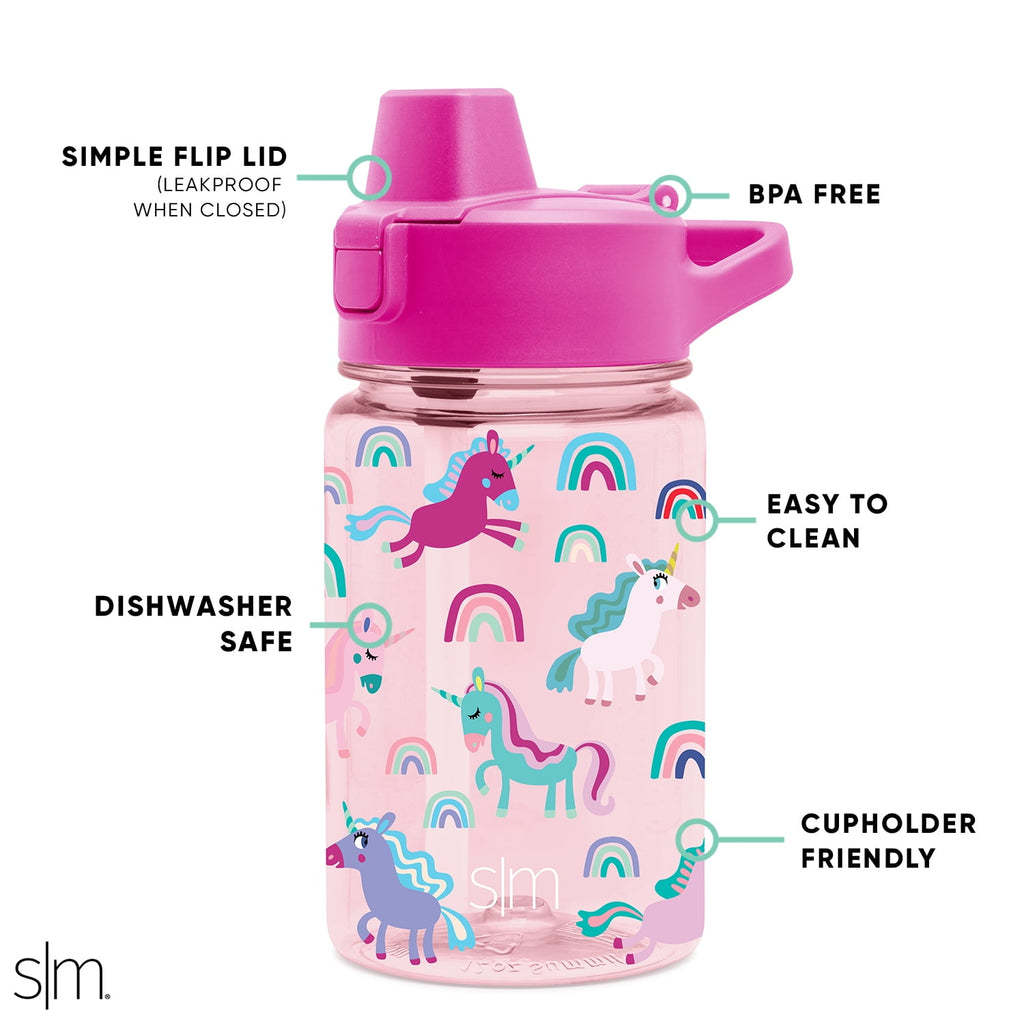 Simple Modern 12 fl oz Reusable Tritan Summit Water Bottle with Silicone Straw Lid | Birthday Cake CKAU
