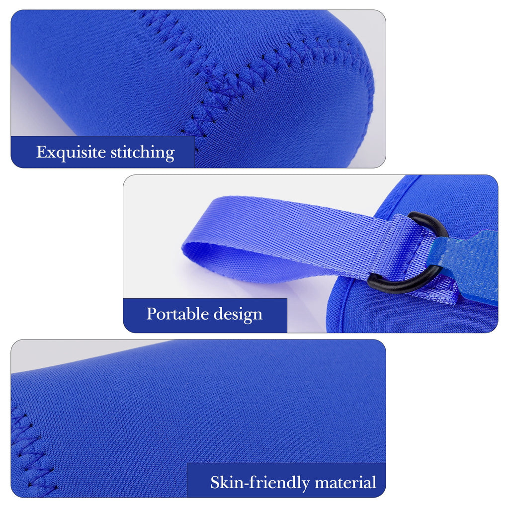 Linkidea Water Bottle Sleeve Compatible with CamelBak Eddy+ Tritan 14oz, Steel 12oz Kids Bottle, Waterbottle Holder Bag with Name Tag, Navy Blue GJCR