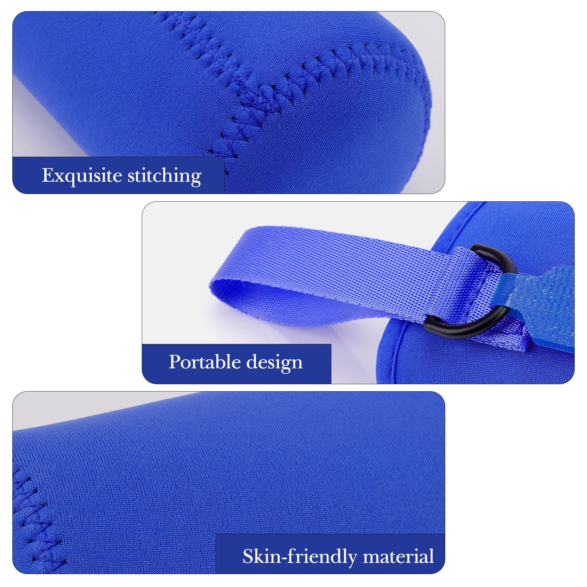 Linkidea Water Bottle Sleeve Compatible with CamelBak Eddy+ Tritan 14oz, Steel 12oz Kids Bottle, Waterbottle Holder Bag with Name Tag, Navy Blue GJCR