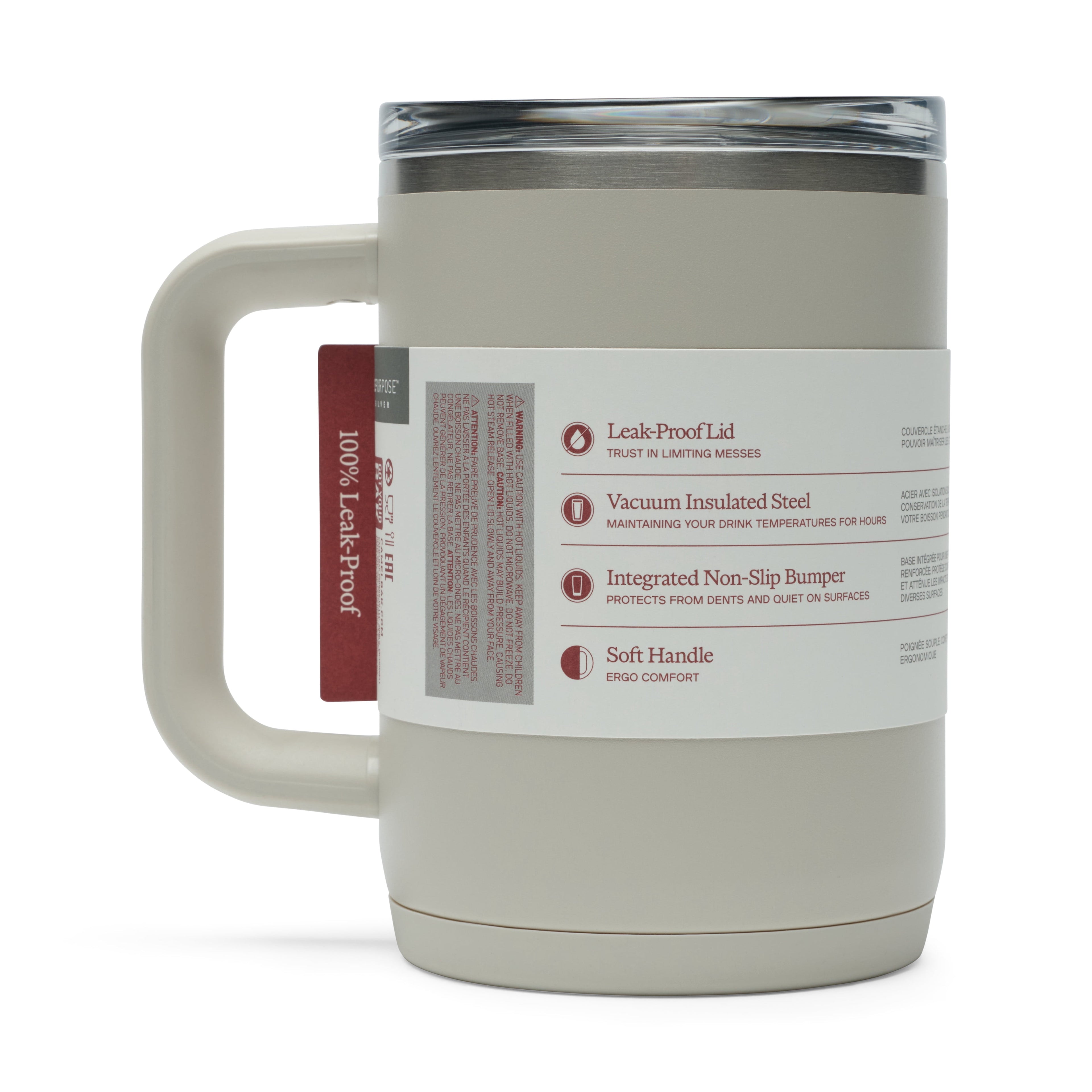 CamelBak Thrive 16oz Stainless Steel Leak-Proof Mug, Stone 9IS2
