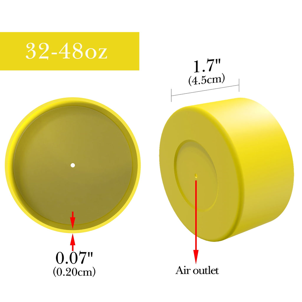 Linkidea 2 Pack Water Bottle Boot Compatible with Nalgene Sustain Wide Mouth 32oz/48oz, Narrow Mouth 32oz, Silicone Anti-Slip Bottle Bottom Bumper Protector (Yellow) WCMB