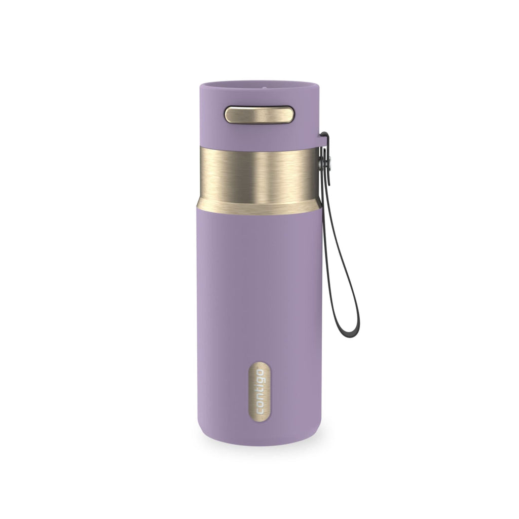Contigo AutoSeal 16 oz Leakproof Water Bottle with Carrying Strap DHJ0