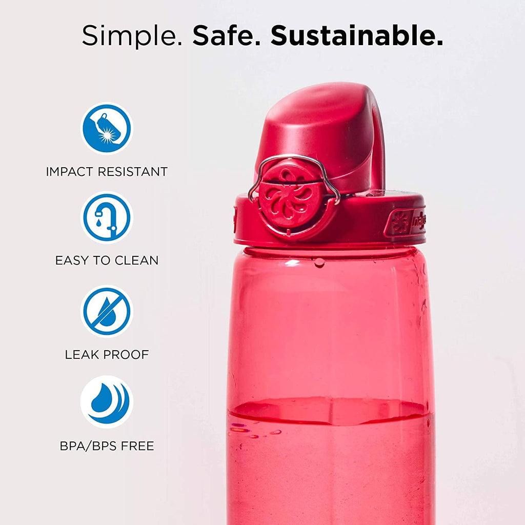 Nalgene Tritan OTF Water Bottle: 24oz, Glacial Blue D1PE