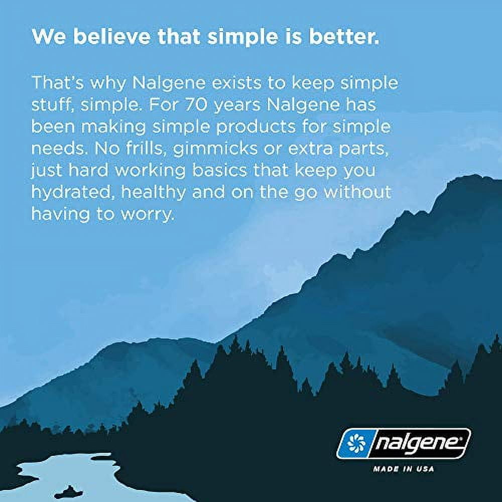 Nalgene Tritan OTF Water Bottle: 24oz, Glacial Blue D1PE