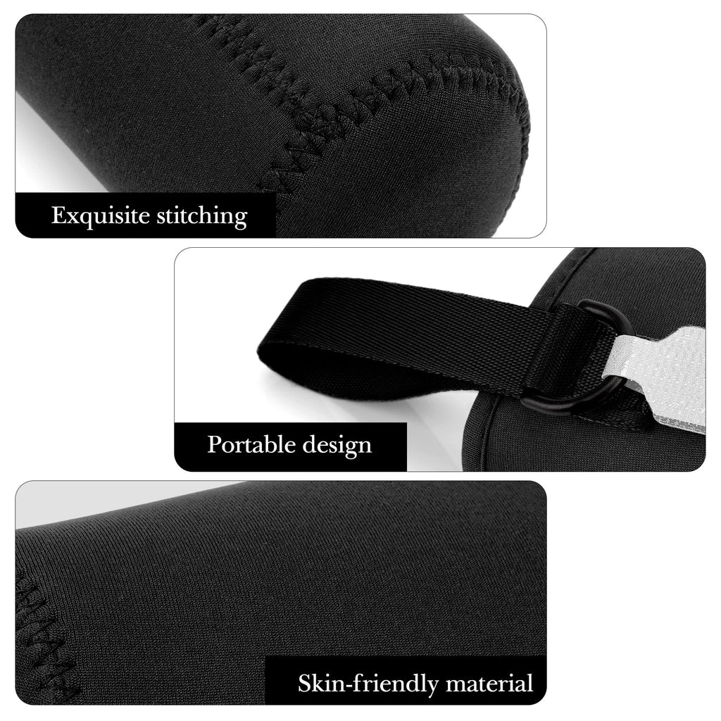 Linkidea Water Bottle Sleeve Compatible with Contigo Aubrey Tritan 14oz, Steel 13oz Kids Bottle, Waterbottle Holder Bag with Name Tag, Black HOK1