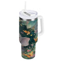 40 oz Insulated Stainless Steel Tumbler Double Wall Stainless Steel Tumbler with 2-Way Drinking Cute Elephant NAEP