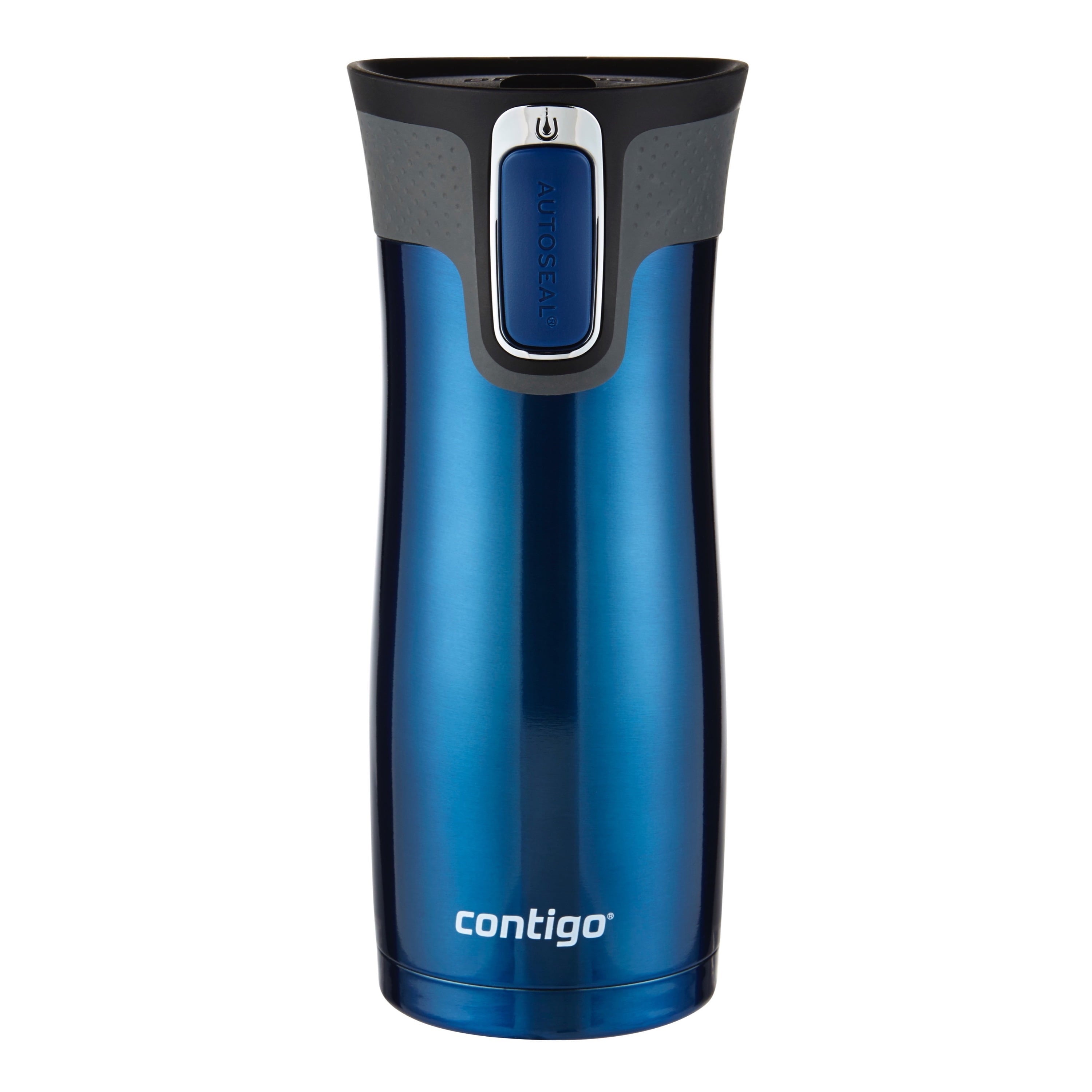 Contigo AUTOSEAL West Loop 2.0 Travel Mug, 16 oz., Stainless Steel with Black Button 6R6O