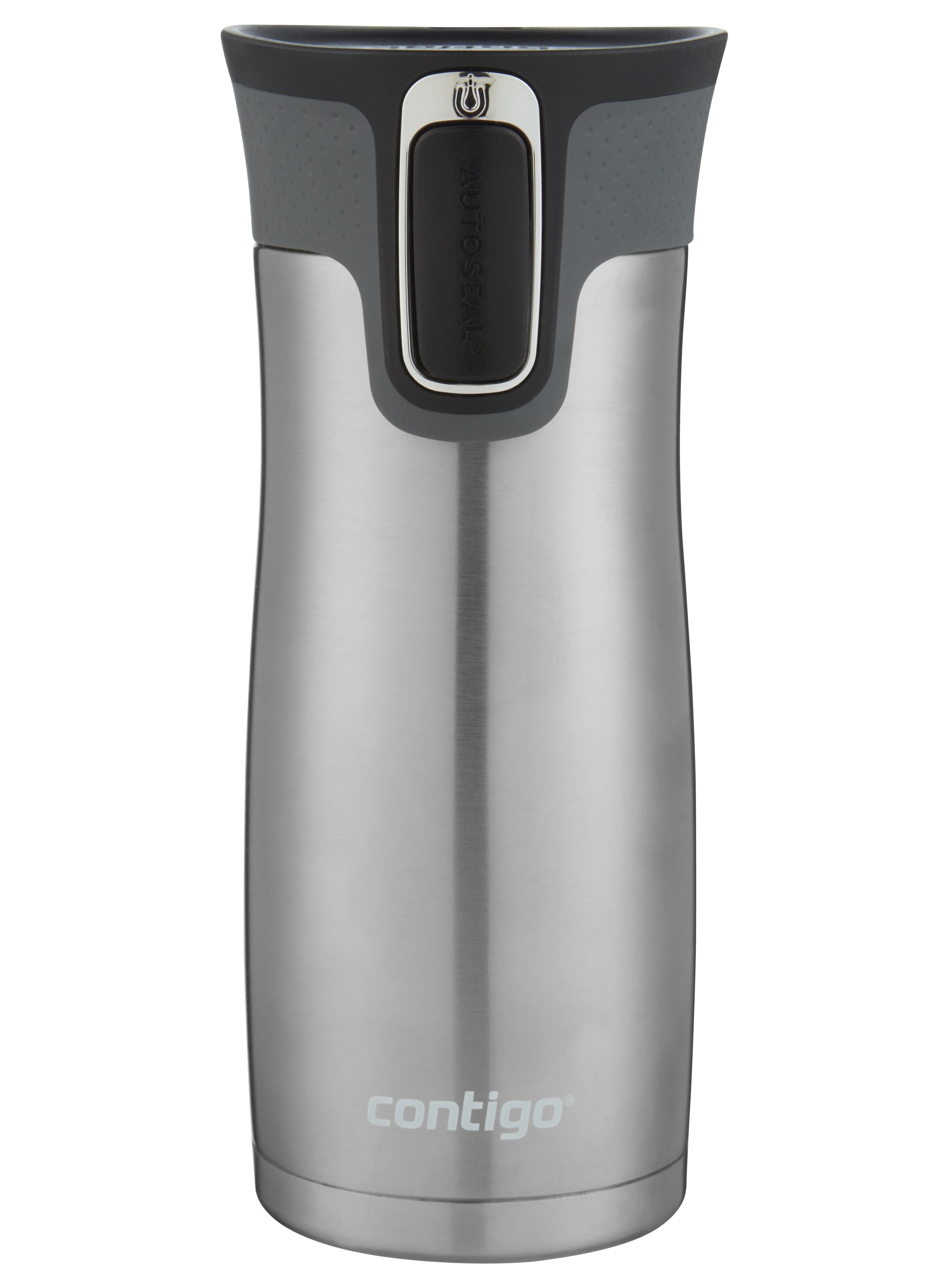 Contigo AUTOSEAL West Loop 2.0 Travel Mug, 16 oz., Stainless Steel with Black Button 6R6O