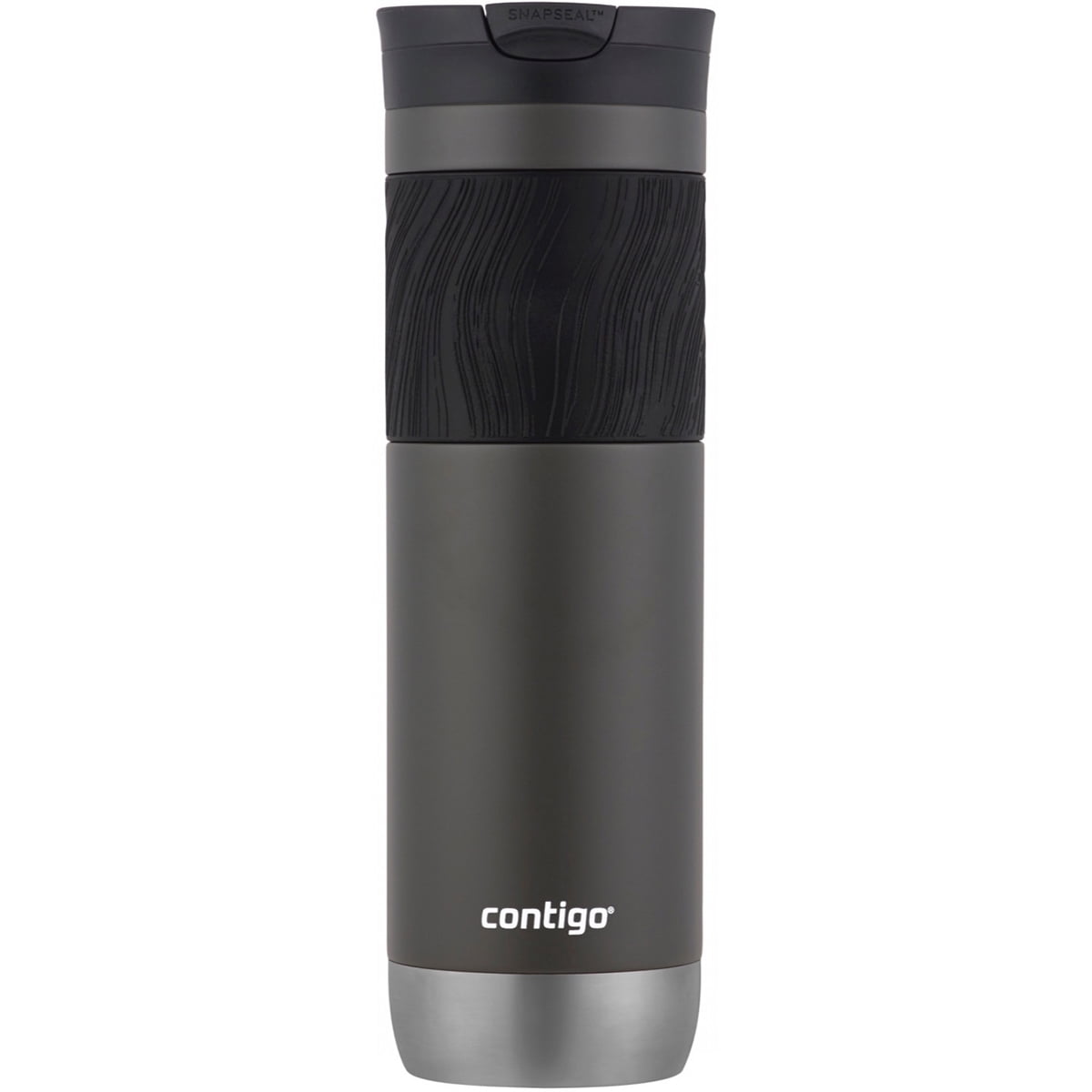 Contigo Byron 2.0 Stainless Steel Travel Mug with SNAPSEAL Lid and Grip in Black, 24 fl oz. UT3P