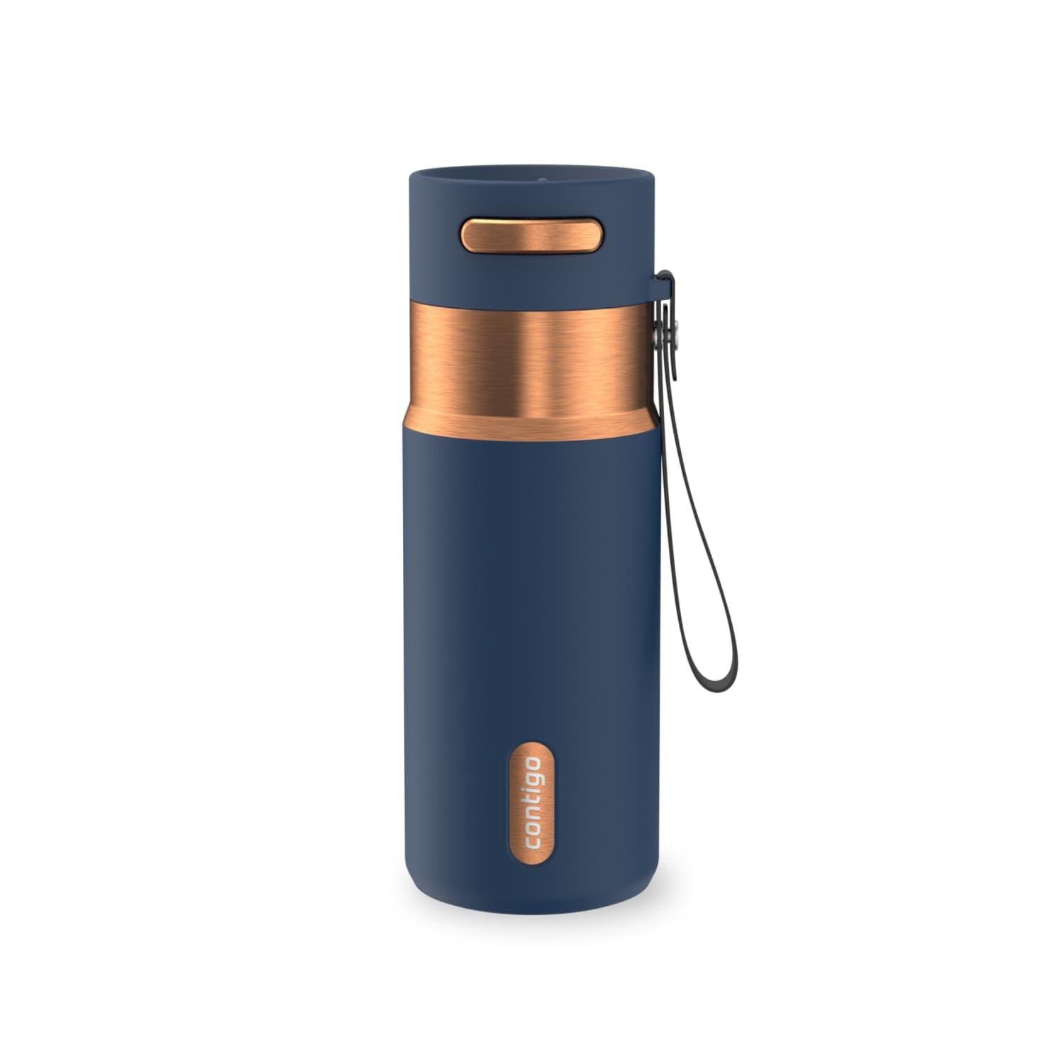 Contigo AutoSeal 16 oz Leakproof Water Bottle with Carrying Strap DHJ0