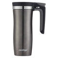 Contigo Autoseal Vacuum Insulated 16 Ounce Stainless Steel Gunmetal Travel Mug with Easy Lid KCQM