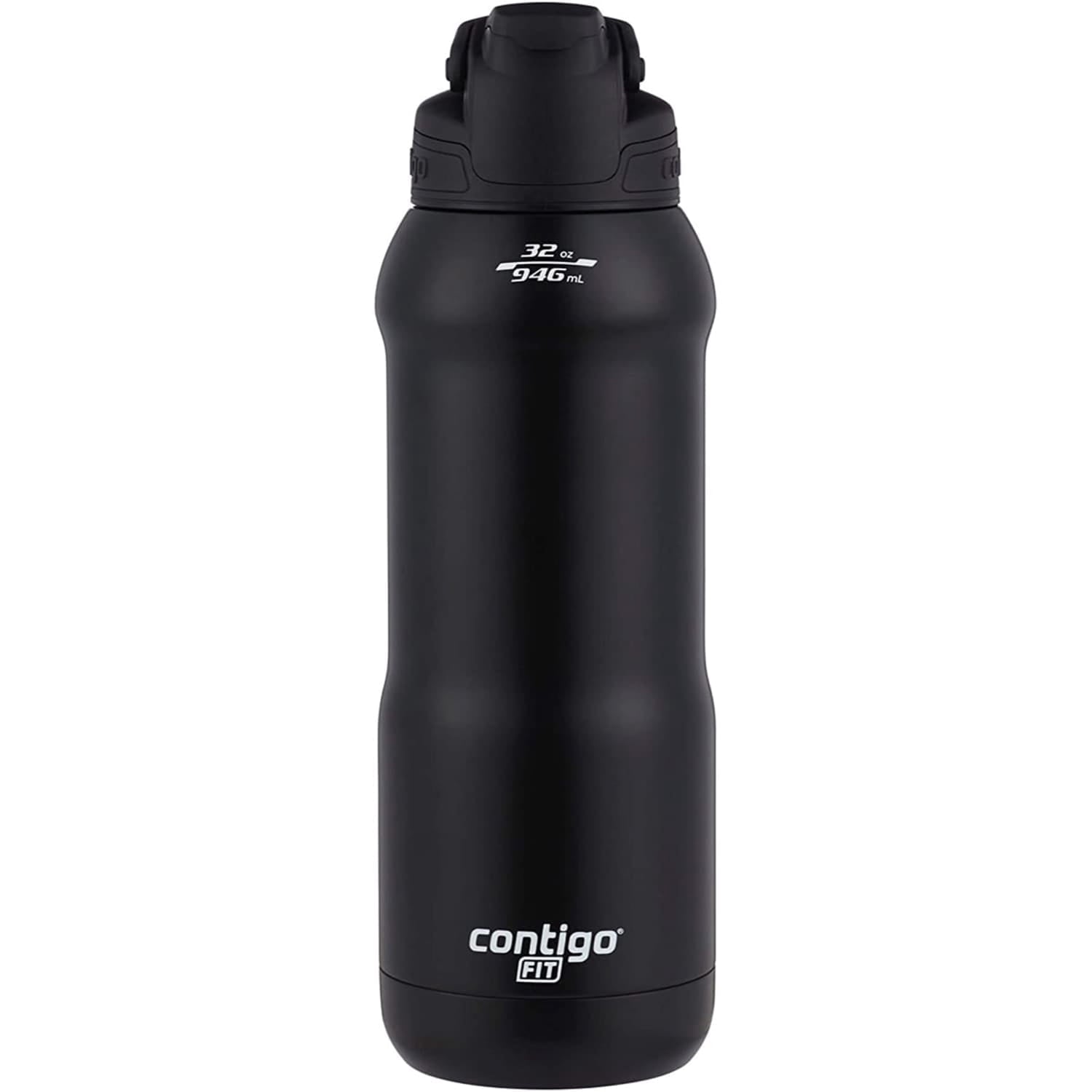 Contigo Fit Stainless Steel AUTOSPOUT Water Bottle with Straw, Blue Amp, 32 fl oz. OHX0