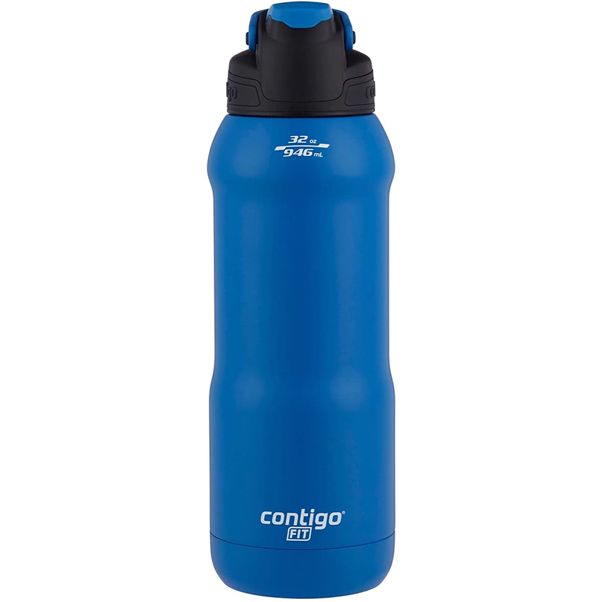 Contigo Fit Stainless Steel AUTOSPOUT Water Bottle with Straw, Blue Amp, 32 fl oz. OHX0
