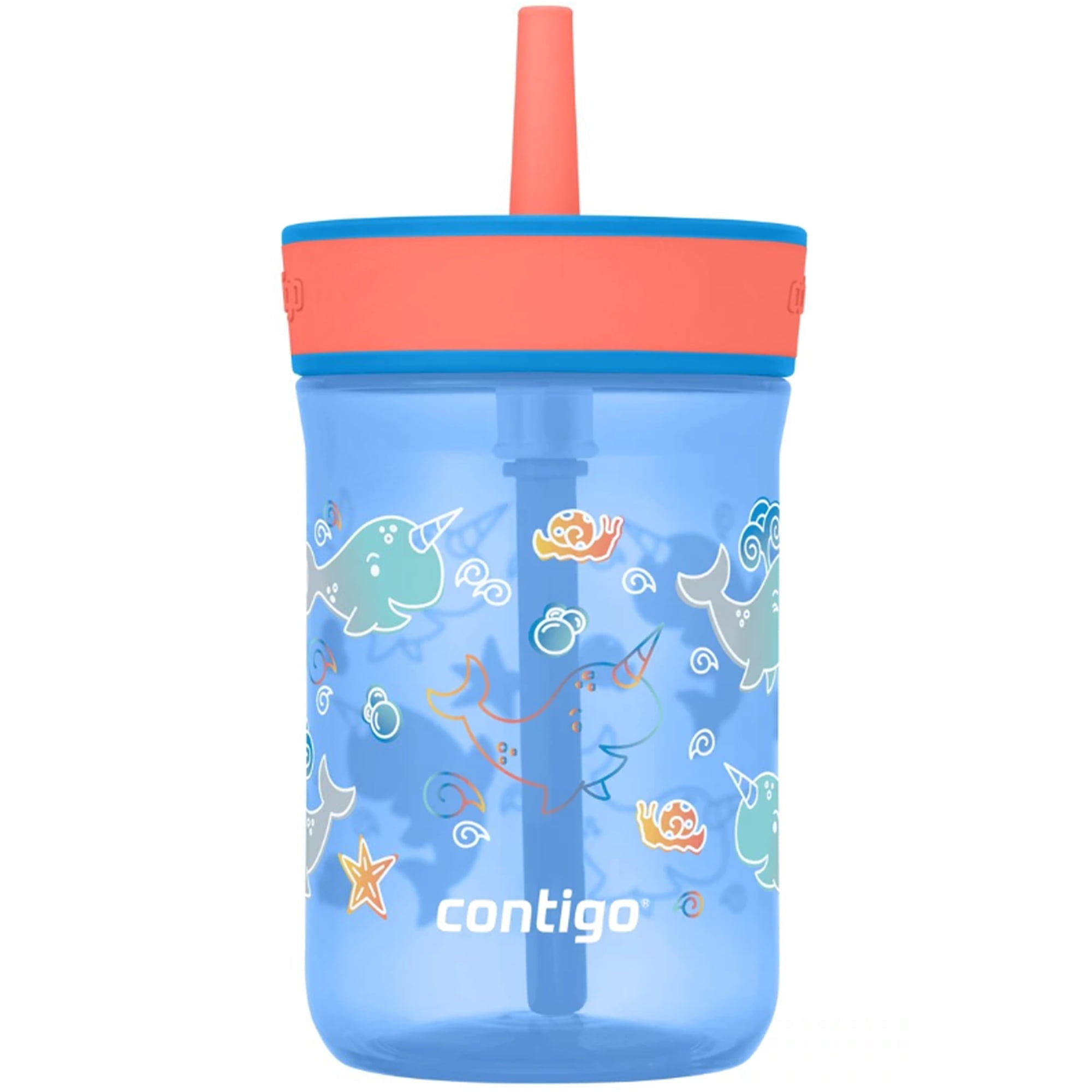 Contigo Kid's 14 oz. Leighton Tumbler with Straw - Juniper/Blue Forest REQK