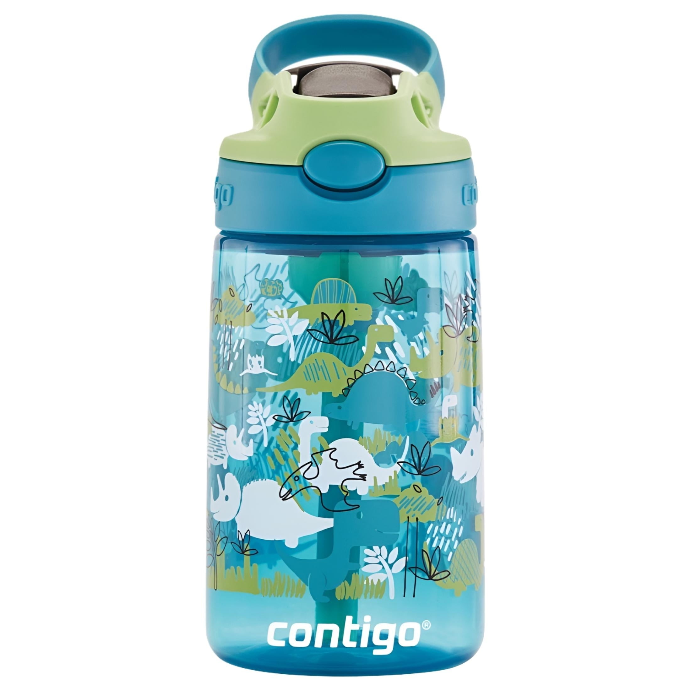 Contigo Kids 2-Pack Straw Water Bottle, 14 oz - Dinos/Sharks R4P5