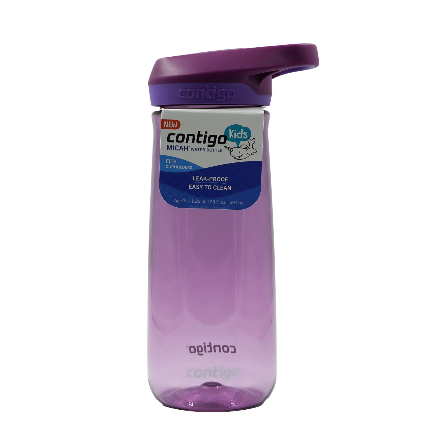 Contigo Kid's 20 oz. Micah Water Bottle w/ Simple Lid - Pineapple/Cool Lime Z2ST