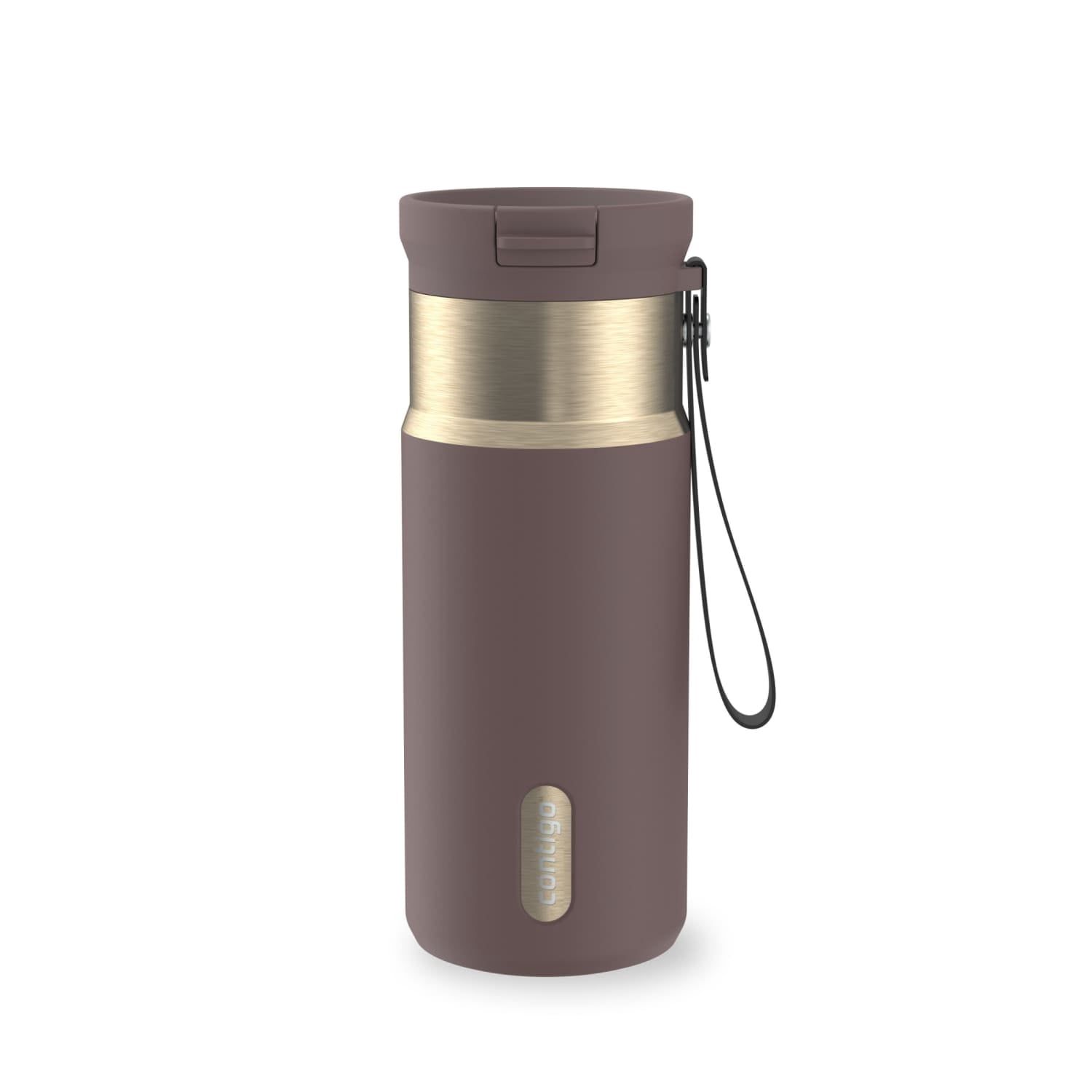 Contigo SnapSeal 16 oz Leakproof Stainless Steel Water Bottle with Carrying Strap A9IT