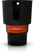 Cup Holder Expander - Fits Hydro Flasks 32/40 oz, Nalgene,  &amp; Large Bottles up to 3.8  Wide - for  up to 3.2  Wide - Black I4IE