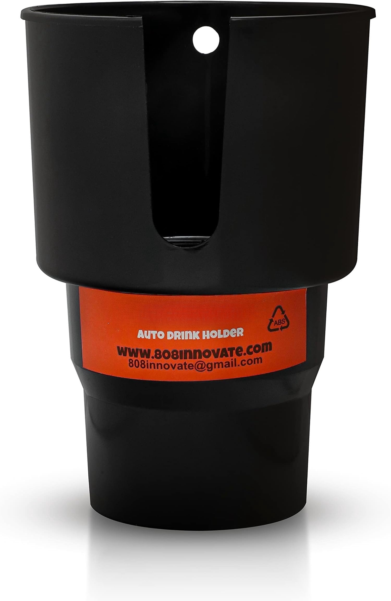Cup Holder Expander - Fits Hydro Flasks 32/40 oz, Nalgene,  &amp; Large Bottles up to 3.8  Wide - for  up to 3.2  Wide - Black I4IE