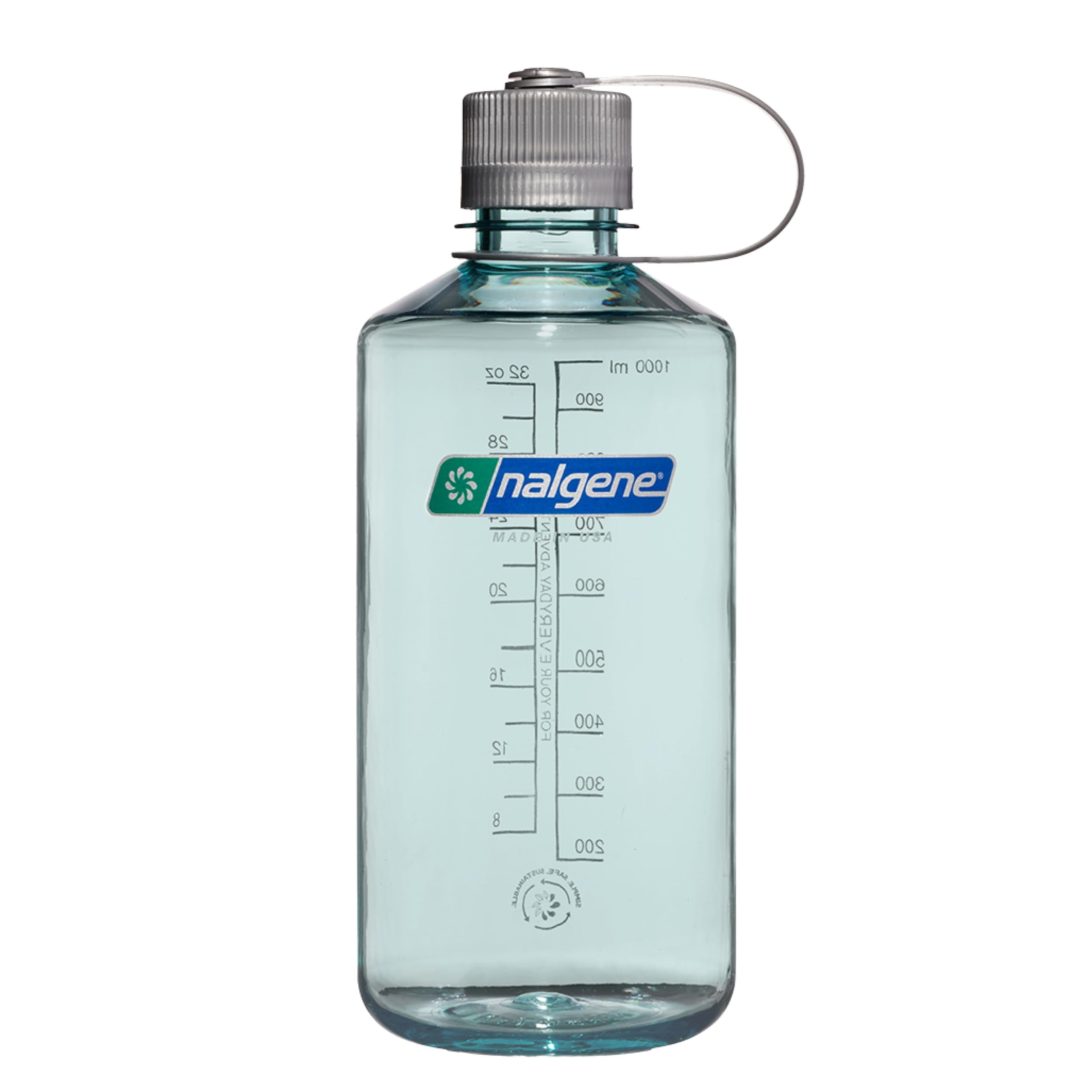 Nalgene Sustain 32 oz Narrow Mouth Plastic Water Bottle WSBR