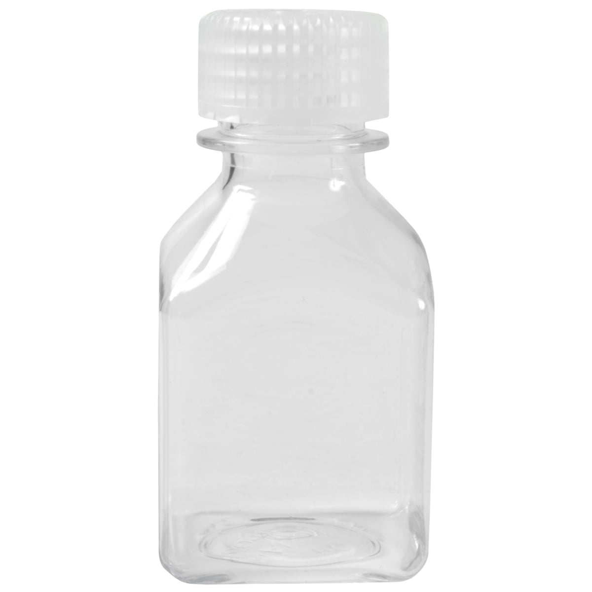 Nalgene Transparent Lexan Polycarbonate Square Storage Bottle - 8 oz. - Clear E73F